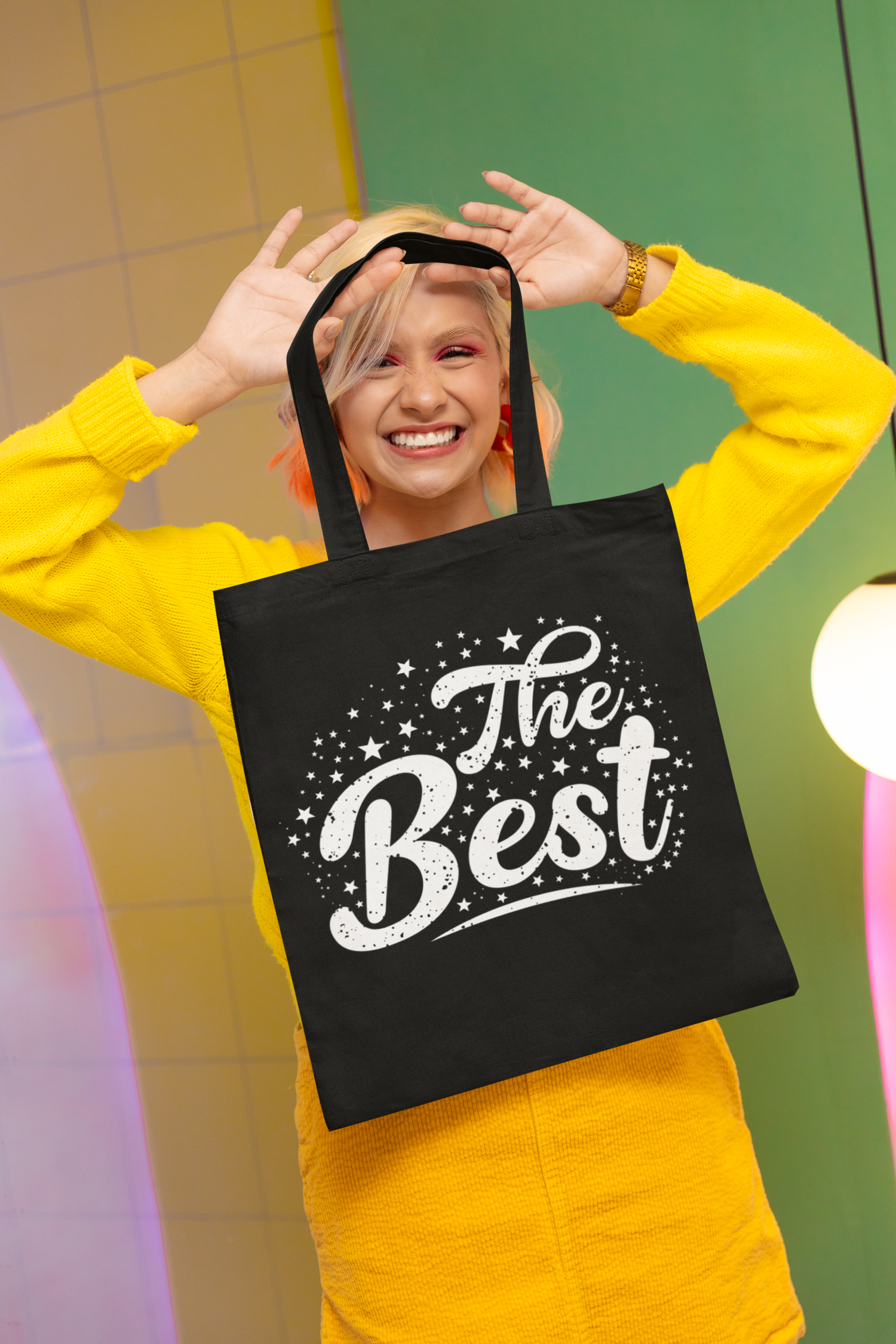 Jutetaschen mit lustigen Texten